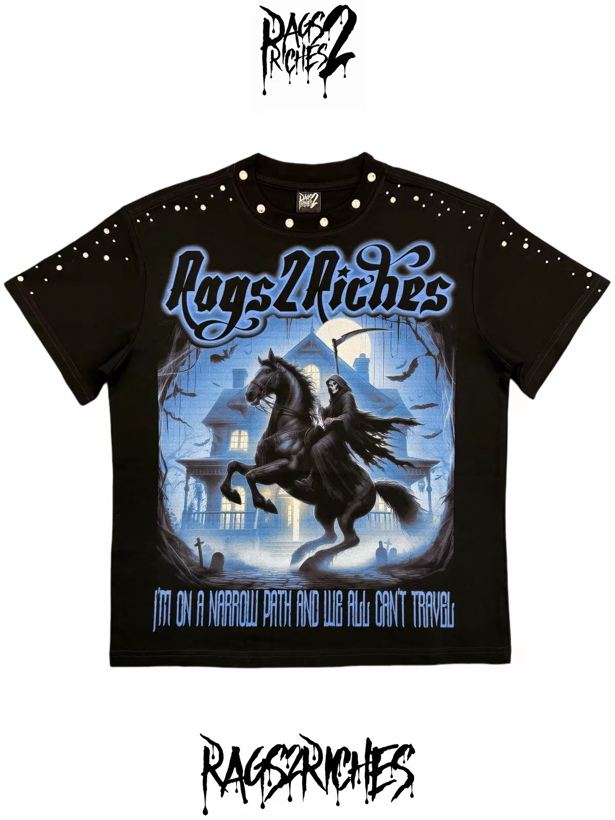 DeathRow Rhinestone Tee